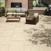 Paveworld Lake Ivory genuine manufacturer product image showing the exact vitrified porcelain paving