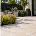 Paveworld Lake Ivory vitrified porcelain paving 600 x 600mm installed patio