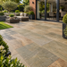 Paveworld Lake Raj Blend vitrified porcelain paving 900 x 600mm installed patio