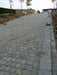 Light Grey natural sandstone cobbles for driveways and paths