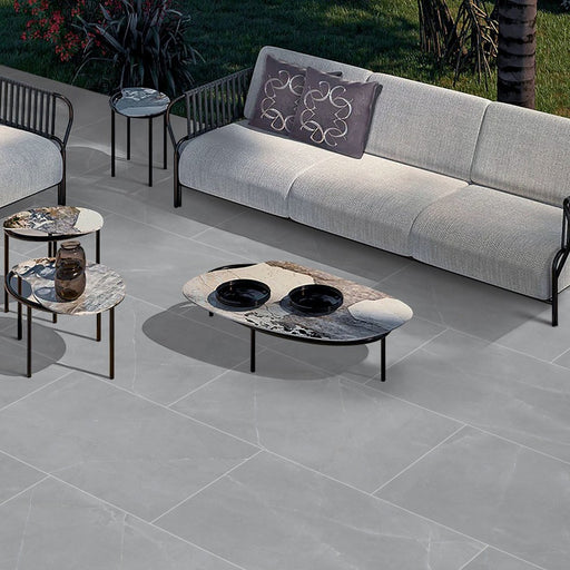 Paveworld Marmo Armani Grey genuine manufacturer product image showing the exact vitrified porcelain paving