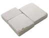 Mint Goose mixed size tumbled sandstone driveway block paving