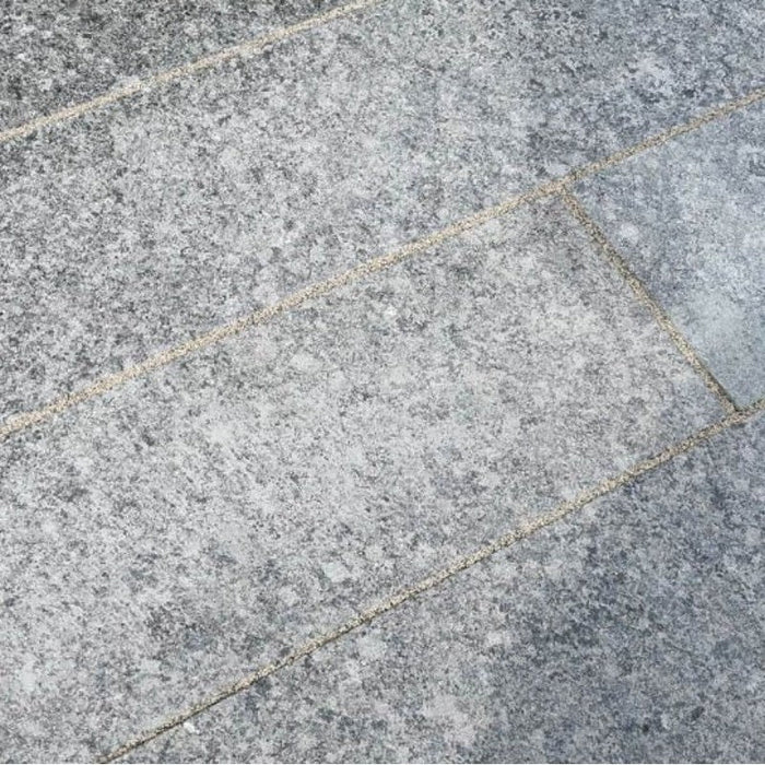 Paveworld Misty Black Pearl granite paving with textured finish