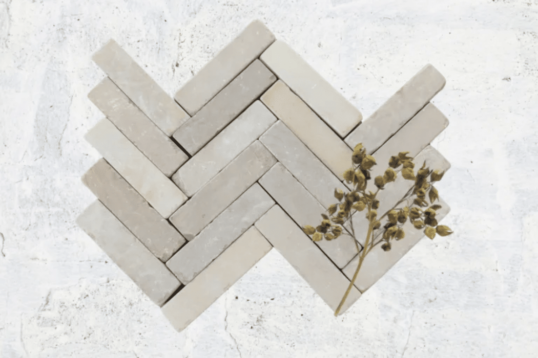 Paveworld Oxford Blend 200 x 50mm sandstone herringbone paving setts
