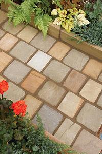 Raj Blend sandstone cobbles setts for driveways and paths