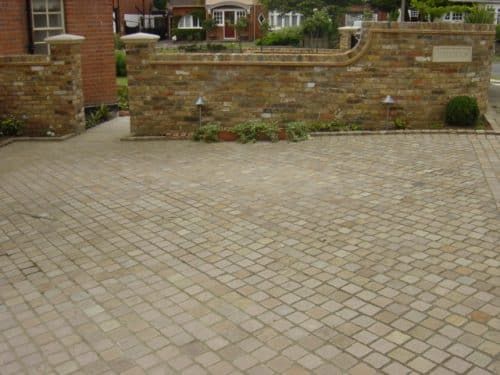 Raj Blend sandstone cobbles for borders edging and paved areas