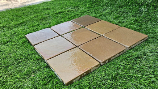 Paveworld Raj Green 150 x 150mm textured tumbled sandstone cobbles setts