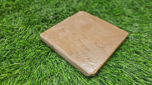 Raj Green textured and tumbled natural sandstone driveway setts by Paveworld