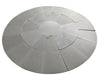 Paveworld Silver Dune smooth sawn sandstone circle paving detail