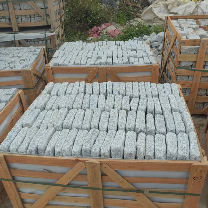 Paveworld Silver Grey Granite block setts for driveways and courtyards