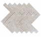 Paveworld Sinai Pearl 200 x 50mm limestone herringbone paving cobbles