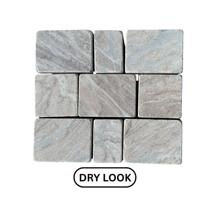 Toronto Brown 40mm natural sandstone block paving by Paveworld