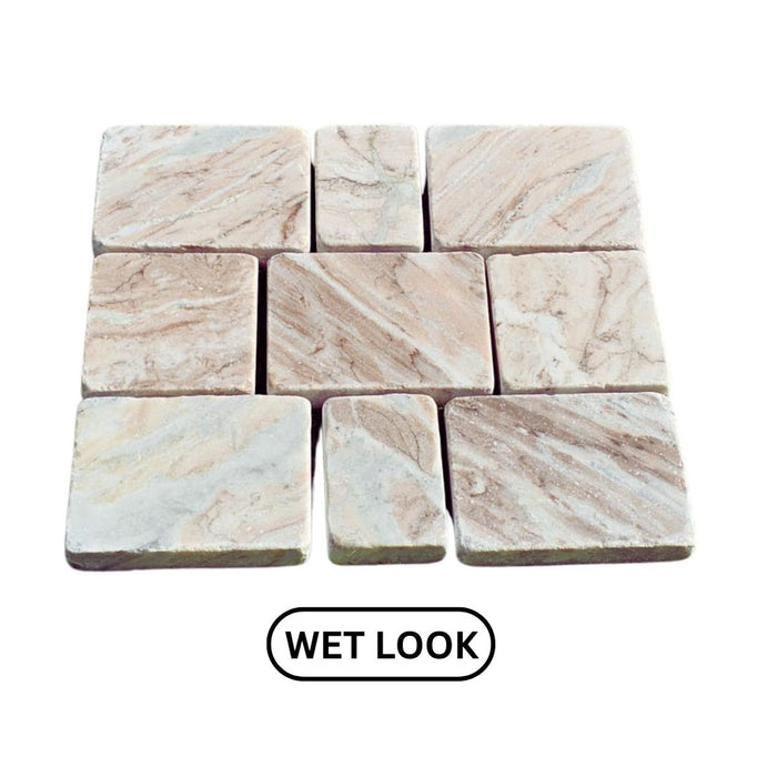 Paveworld Toronto Brown tumbled sandstone paving for driveways and patios