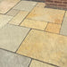 Paveworld Yellow Limestone 22mm calibrated paving showing warm honey and golden natural stone tones