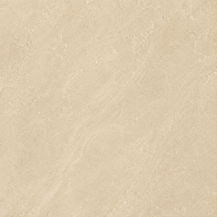 Close-up of sand porcelain paving showing the warm beige colour and subtle natural stone-effect surface texture.